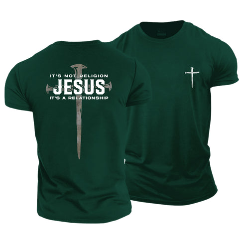 Men's It's Not Religion It's A Relationship Cotton T-Shirt